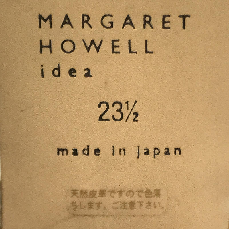 レザー ヒールアップ レース アップ シューズ 箱付きMARGARET HOWELL idea / マーガレットハウエルアイデア