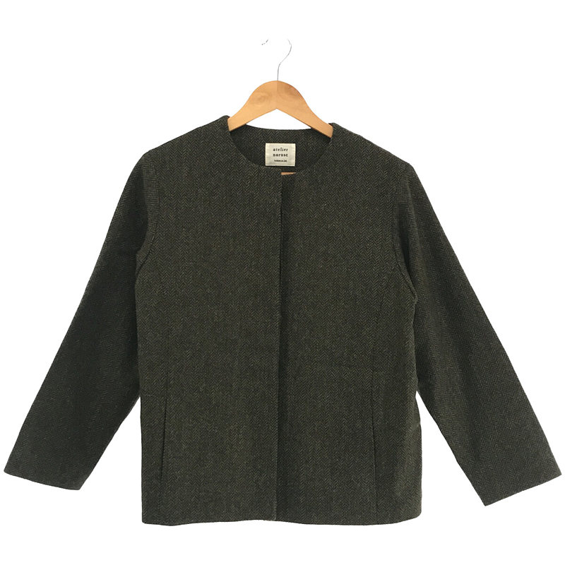 MOON ENGLAND tweed cocoon jacket ツイード コクーン ジャケット