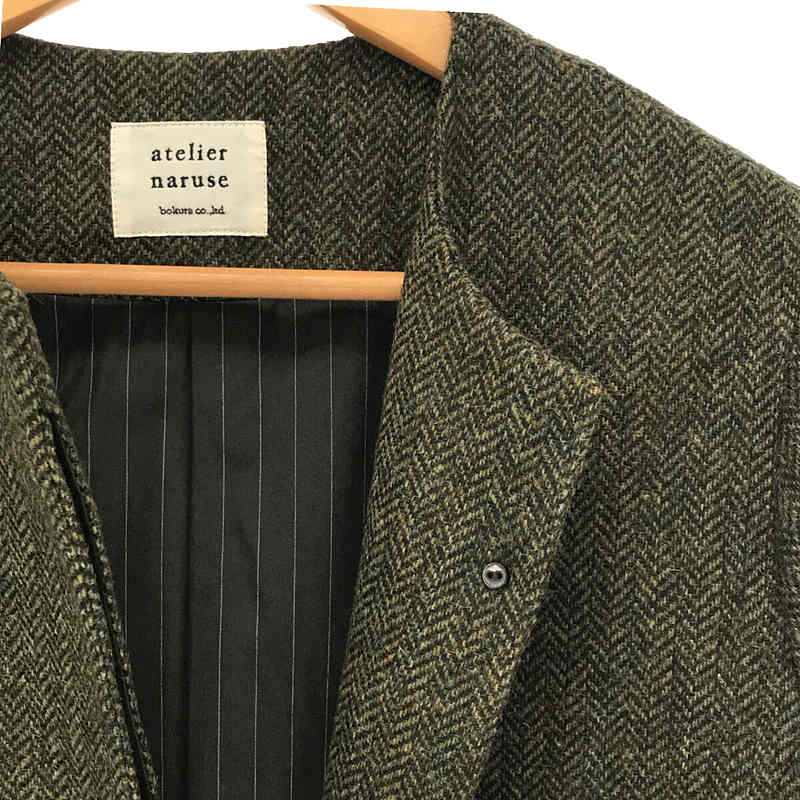 atelier naruse / アトリエナルセ MOON ENGLAND tweed cocoon jacket ツイード コクーン ジャケット