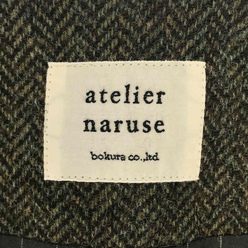 atelier naruse / アトリエナルセ MOON ENGLAND tweed cocoon jacket ツイード コクーン ジャケット