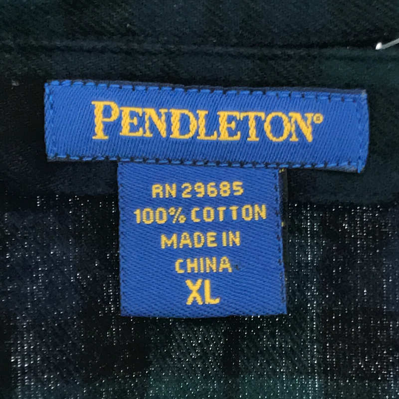 PENDLETON / ペンドルトン タグ付き セットアップ コットン チェック シングル シャツ ジャケット / イージー パンツ パジャマ