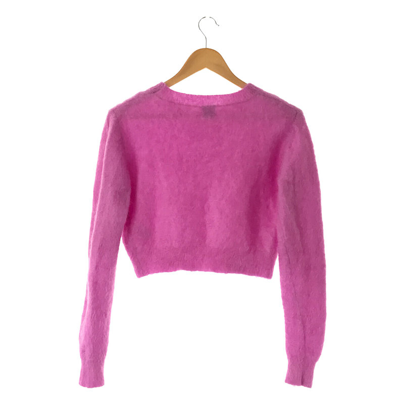 6(ROKU) / ロク MOHAIR CREW NECK PULLOVER モヘア ウール ショート丈 クルーネック プルオーバー ニット