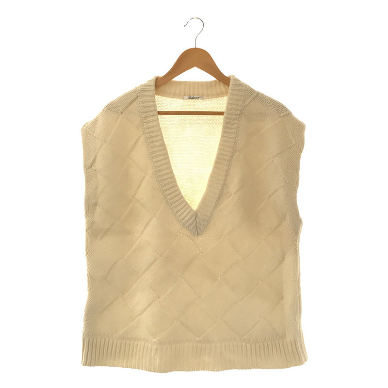 Block Knit Vest ブロック ニット ベスト