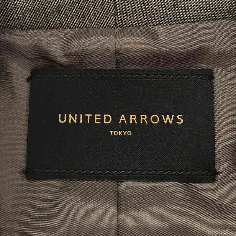 UNITED ARROWS / ユナイテッドアローズ Canonico カノニコ社製 Super100s ウール ラペルレス テーラード ジャケット スラックス セットアップ パンツ スーツ