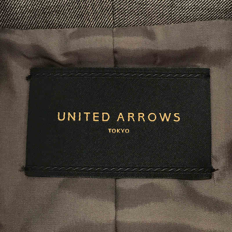 Canonico カノニコ社製 Super100s ウール ラペルレス テーラード ジャケット スラックス セットアップ パンツ スーツUNITED  ARROWS / ユナイテッドアローズ