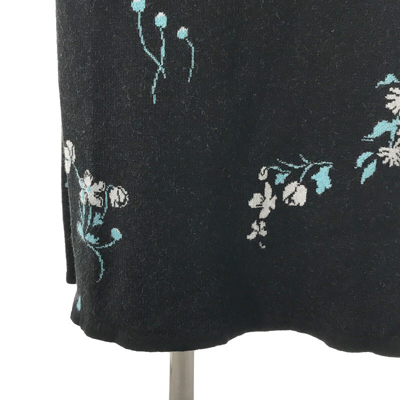 Mame Kurogouchi / マメクロゴウチ Floral Jacquard Knitted Dress フローラル ジャガード ニット ドレス ワンピース
