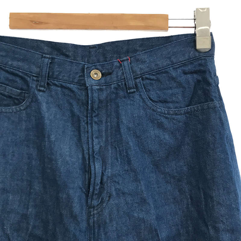 6(ROKU) / ロク コットン センタープレス ストレートDENIM PANTS デニムパンツ