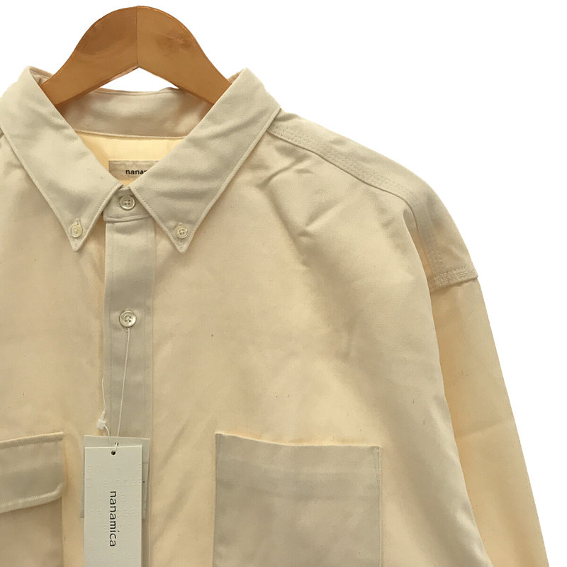 Big Button Down Chino Wind Shirt SUGS104 ビッグシルエット ボタンダウン チノ ワイド シャツnanamica  / ナナミカ