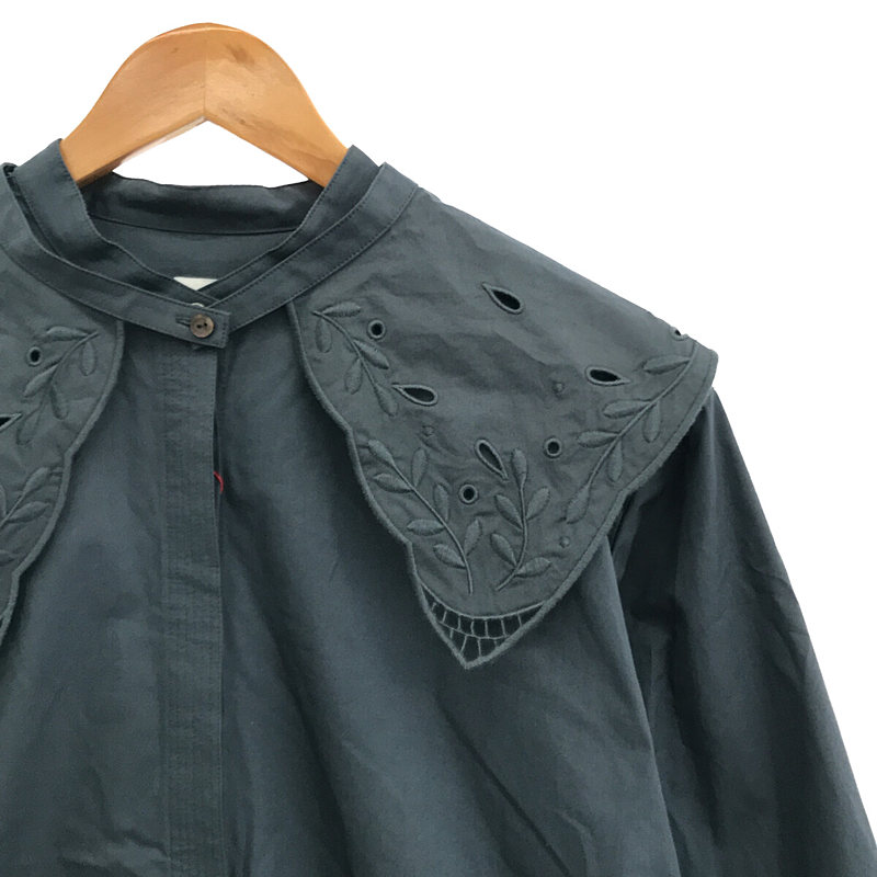 6(ROKU) / ロク EMBROIDERY COLLAR BLOUSE つけ襟 ブラウス