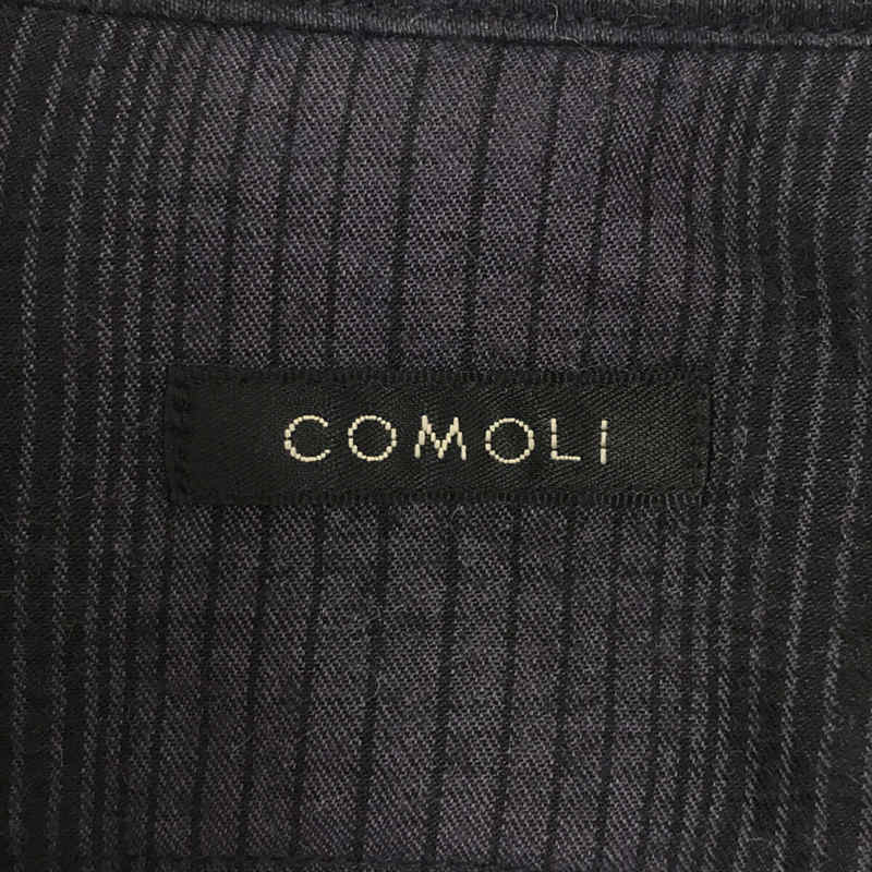 COMOLI / コモリ 2021AW ウール シルク ワーク シャツ