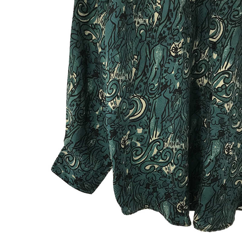VINTAGE / ヴィンテージ古着 Goouch / グーチ 総柄 シルク シャツ