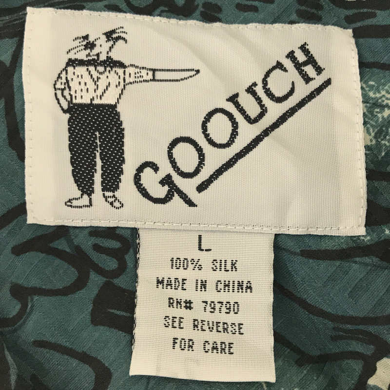 VINTAGE / ヴィンテージ古着 Goouch / グーチ 総柄 シルク シャツ