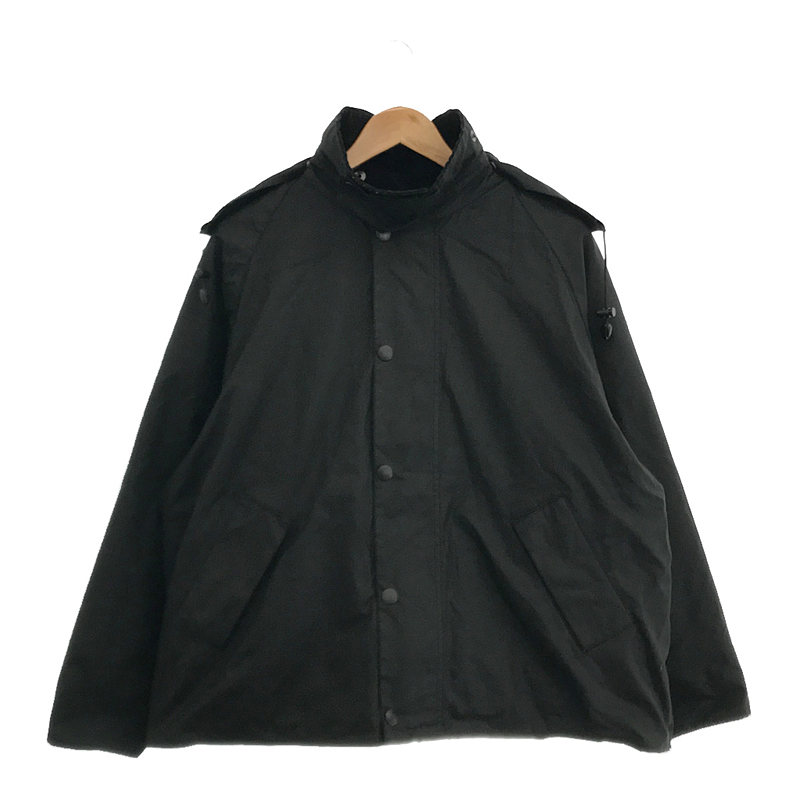 ROKU ロク 別注 HOODED TRANSPORT JACKET オイルドワックスコットン ピンバッチ付きBarbour / バブアー