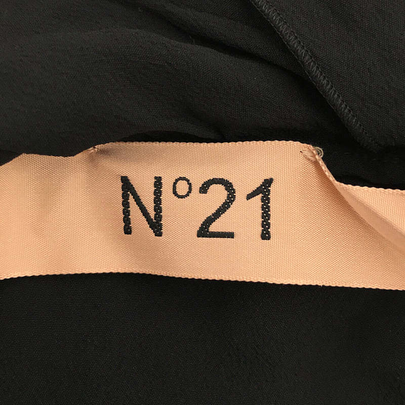 N°21 / ヌメロヴェントゥーノ ギャザー プリーツ 裾 レース 切替 レイヤード スカート