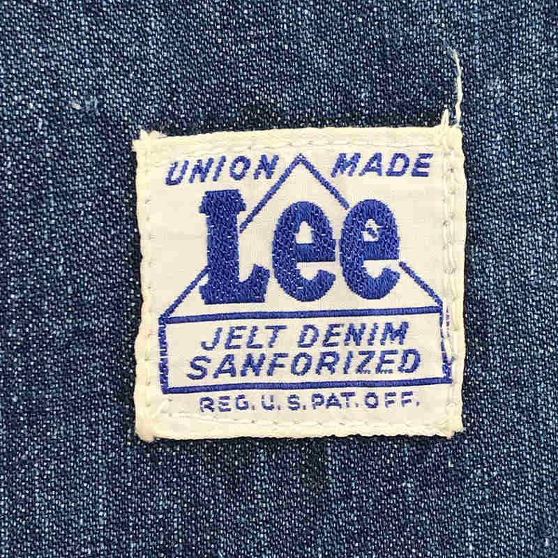 VINTAGE / ヴィンテージ古着 LEE / リー 推定1940s～1950s ハウスタグ ロングL ドーナッツボタン 濃紺 デニム オーバーオール