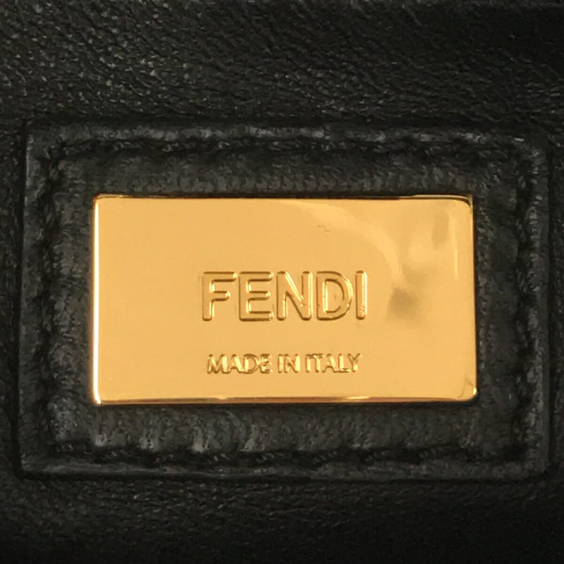 FENDI / フェンディ イタリア製 2way PEEKABOO MINI ピーカブー ミニ レザー ハンド ショルダー バッグ 保存袋有