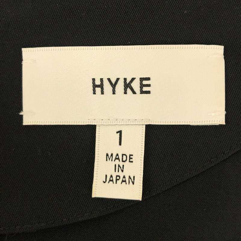 HYKE / ハイク ポリエステル バックジップ クルーネック プルオーバー ブラウス