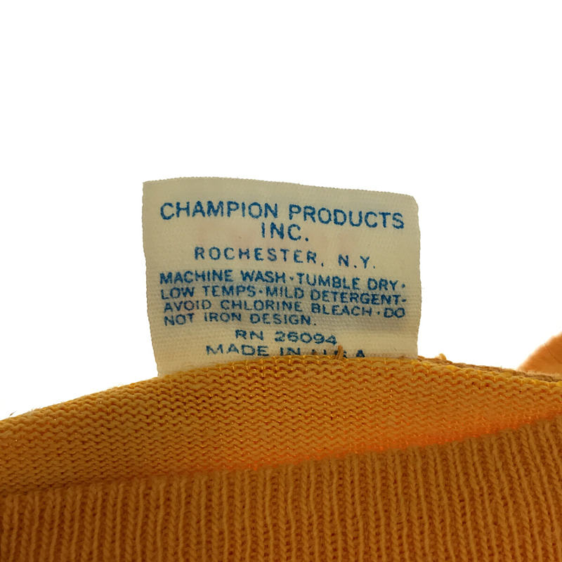 CHAMPION / チャンピオン 70s ～ VINTAGE ヴィンテージ USA製 バータグ プリント ラグランスリーブ フットボール Tシャツ