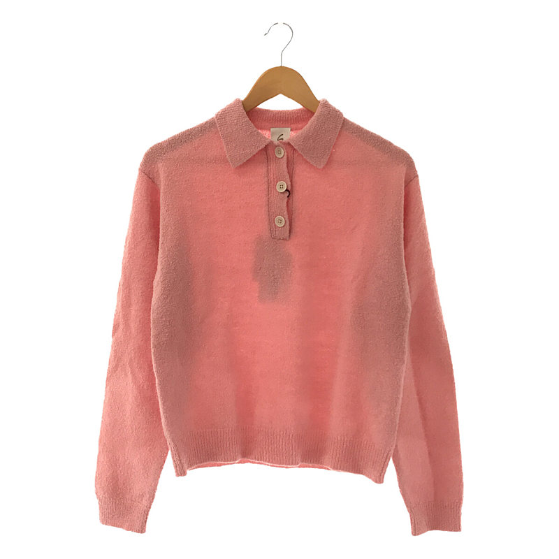 COLLAR KNIT カラーニット pink