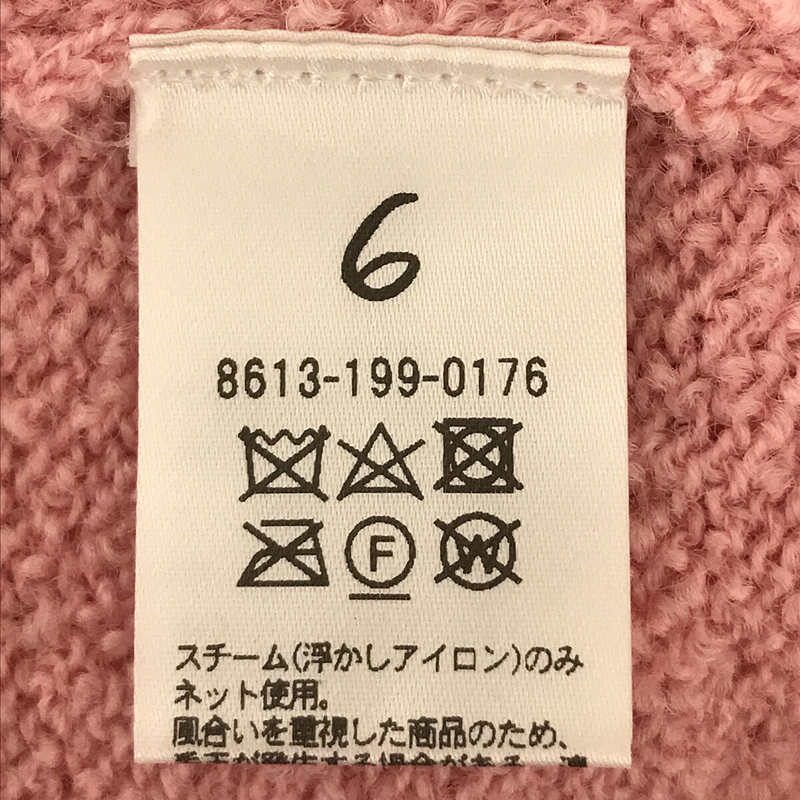 6(ROKU) / ロク COLLAR KNIT カラーニット pink