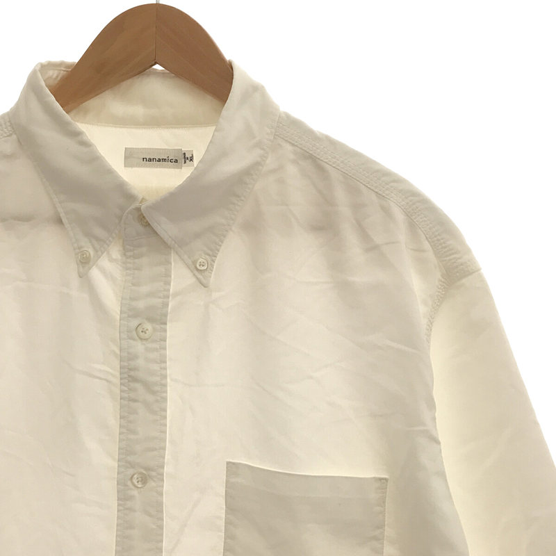 nanamica / ナナミカ Button Down Wind H/S Shirt SUGS067 ビッグシルエット コットン ボタンダウン ワイド シャツ