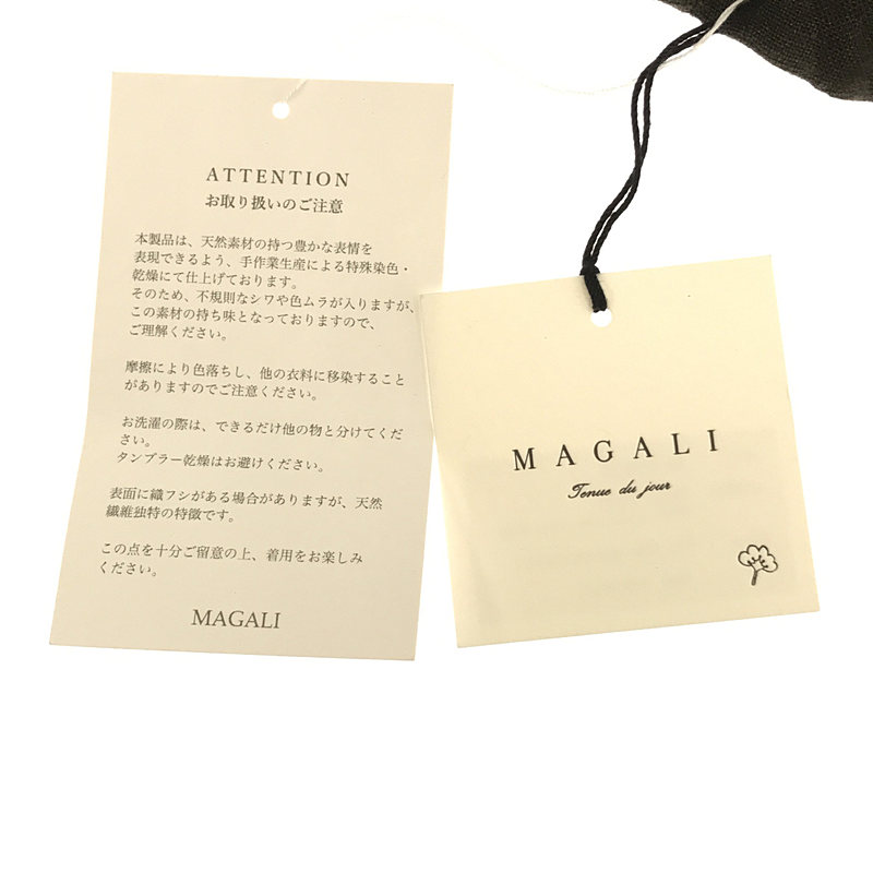 MAGALI / マガリ 2022AW ブラッシュドベルギーリネン グランジレ ベスト