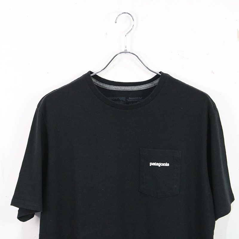 Patagonia / パタゴニア メンズ P-6ロゴ ポケットレスポンシビリティーTシャツ black