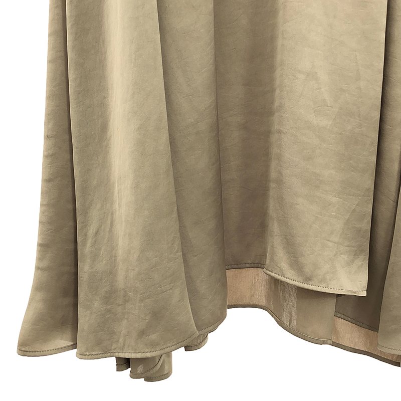 MUSE de Deuxieme Classe / ミューズドゥーズィーエムクラス 【Col Pierrot/コルピエロ】Vintage satin cami ワンピース