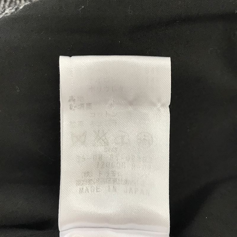 その他 ウール ヘリンボーン ノーカラーコート