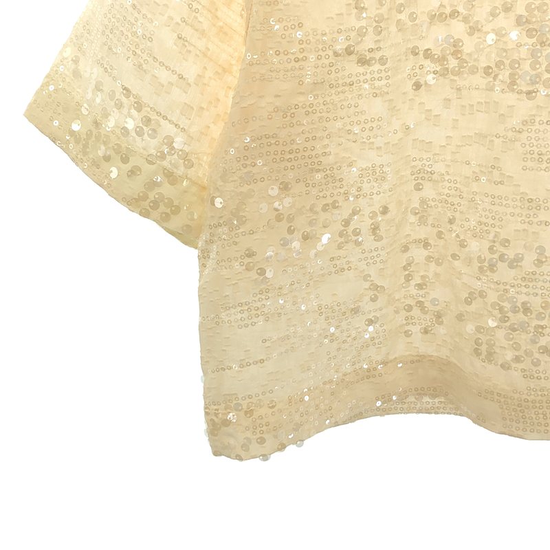 JOURNAL STANDARD L'ESSAGE / ジャーナル​スタンダードレサージュ AYAKANEKO×L’ESSAGE スパンコール JQ ブラウス