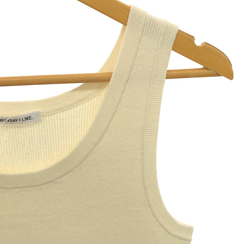 Deuxieme Classe / ドゥーズィエムクラス Li/Si RIB ノースリーブ プルオーバー