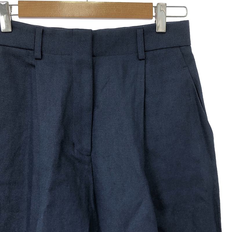 ebure / エブール ドライビスリネン テーパードパンツ