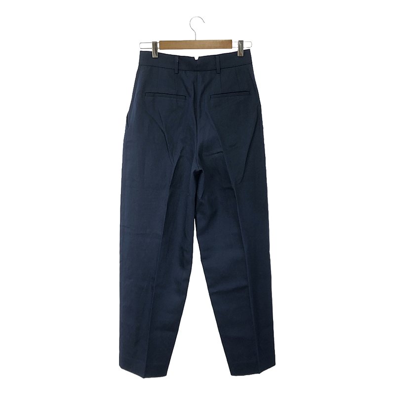 ebure / エブール ドライビスリネン テーパードパンツ