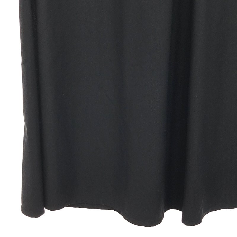 THE RERACS / ザリラクス ROUND HEM DRESS / ストレッチ サイドスリット ドレス ワンピース