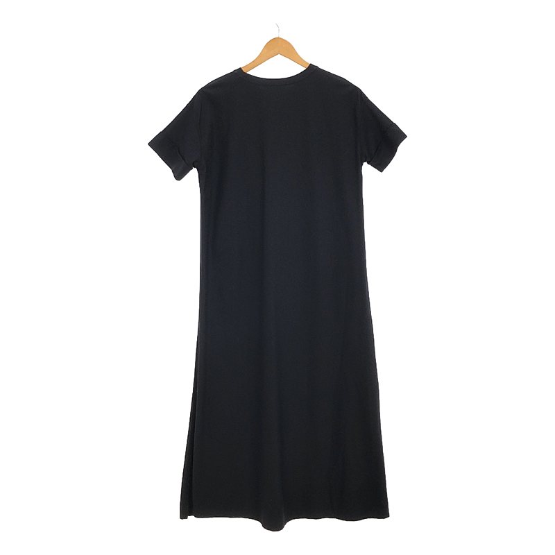 THE RERACS / ザリラクス ROUND HEM DRESS / ストレッチ サイドスリット ドレス ワンピース
