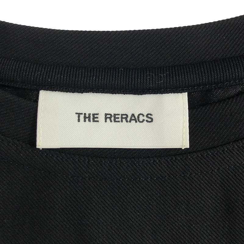 THE RERACS / ザリラクス ROUND HEM DRESS / ストレッチ サイドスリット ドレス ワンピース
