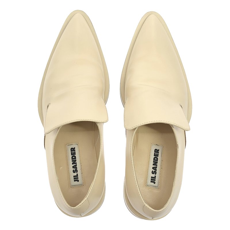 JIL SANDER / ジルサンダー ポインテッドトゥ スリッポン ローファー