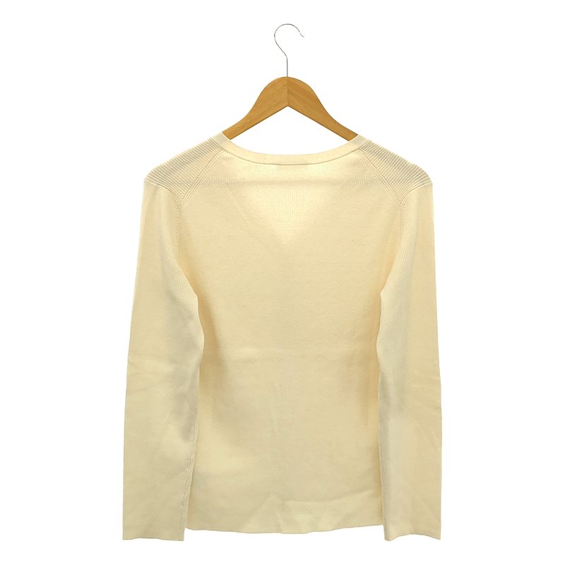 Deuxieme Classe / ドゥーズィエムクラス Li/si RIB Vネック カーディガン