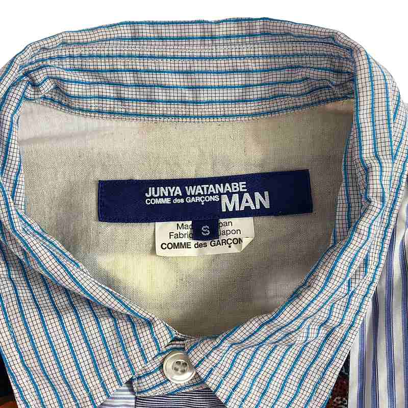 JUNYAWATANABE COMMEdesGARCONS MAN / ジュンヤワタナベマン 総柄 パッチワーク レギュラーカラーシャツ