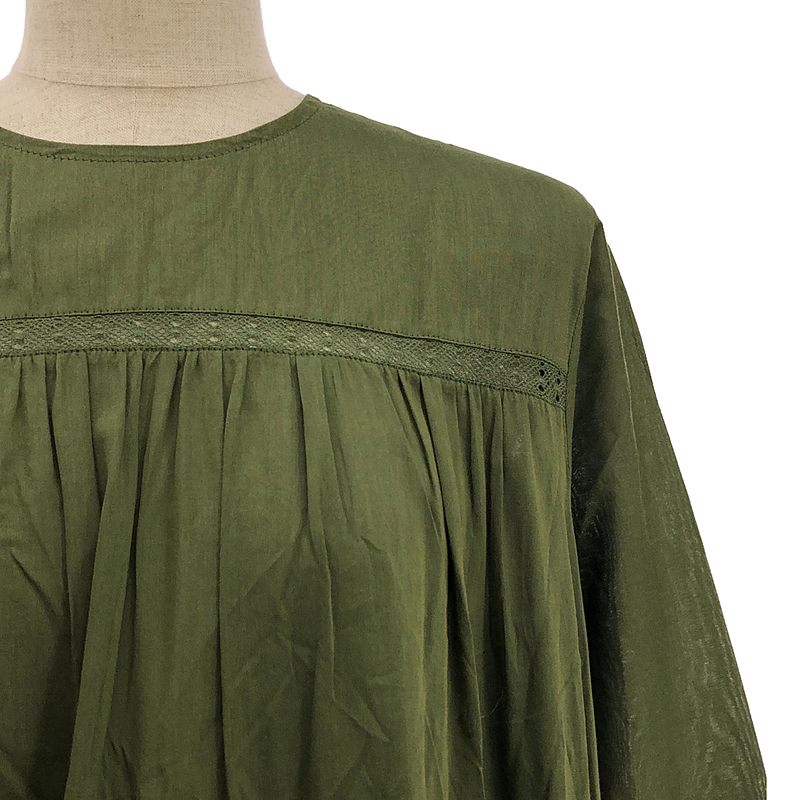 MERLETTE / マーレット シルク コットン ティアード ギャザー ボリューム ドレス ワンピース