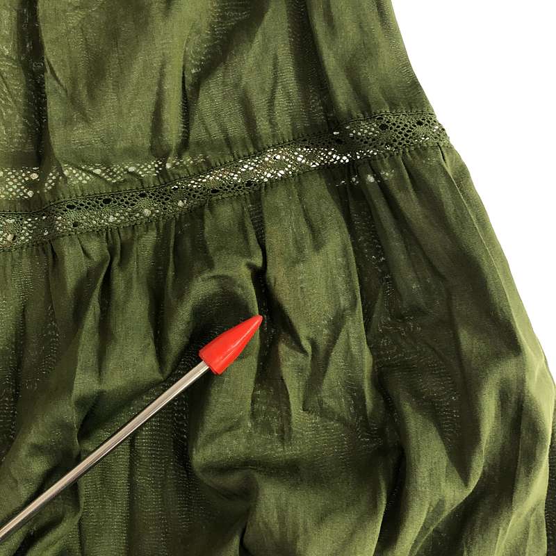 MERLETTE / マーレット シルク コットン ティアード ギャザー ボリューム ドレス ワンピース