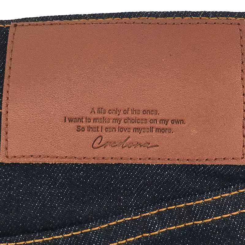 CREDONA / クレドナ ワンウォッシュスリットフレアデニム