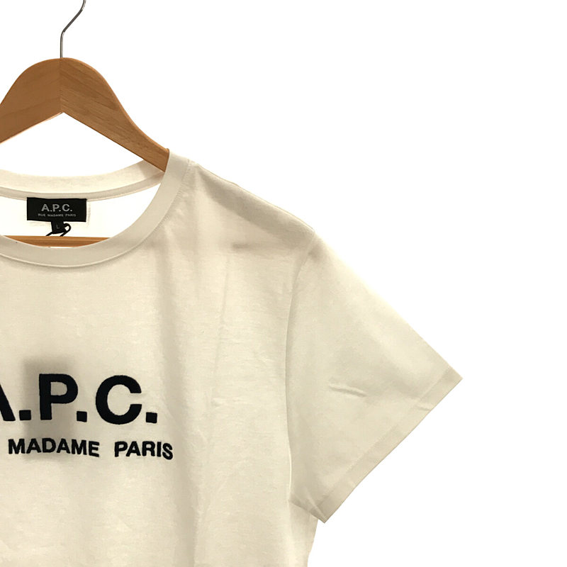 A.P.C. / アーペーセー Rue Madame ロゴ刺繍半袖Tシャツ