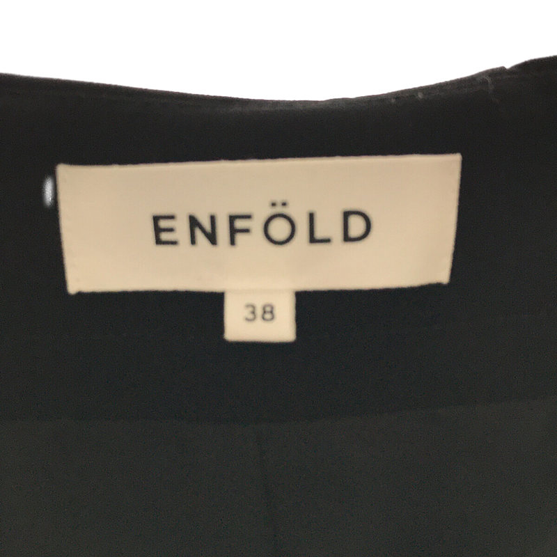 ENFOLD / エンフォルド AC ダブルクロスドレープスカート