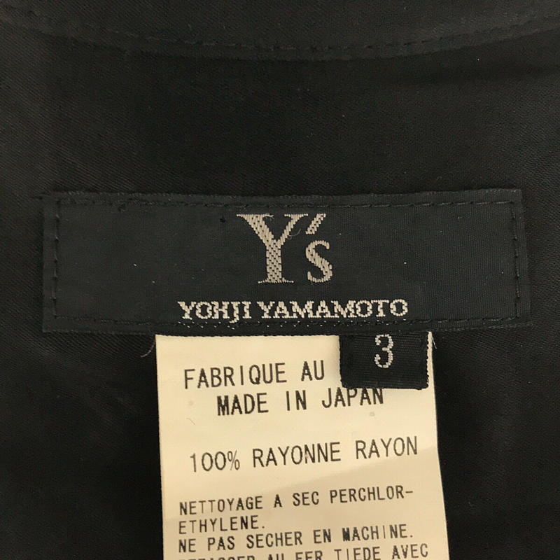 Y's / ワイズ レーヨン ライン 半袖 シャツ