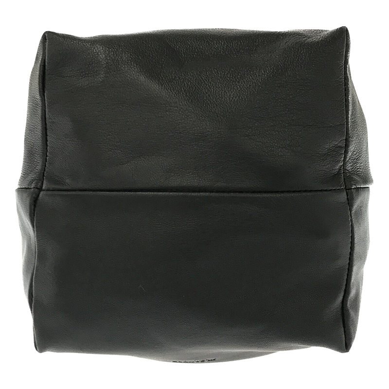 JIL SANDER / ジルサンダー DRAWSTRING SM CROSSBODY レザードローストリング巾着バッグ