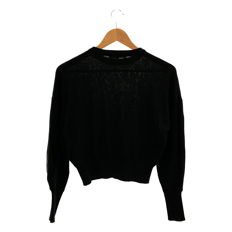 ENFOLD / エンフォルド crewneck sweater シルク混コットン クルーネック ニットセーター