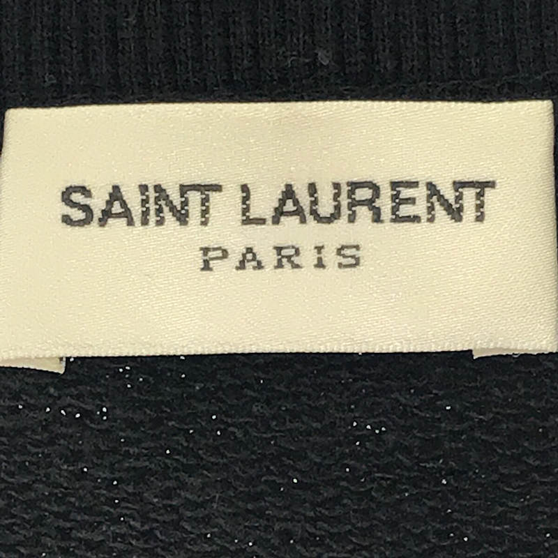 SAINT LAURENT / サンローラン コットン フロントロゴ トレーナー スエット