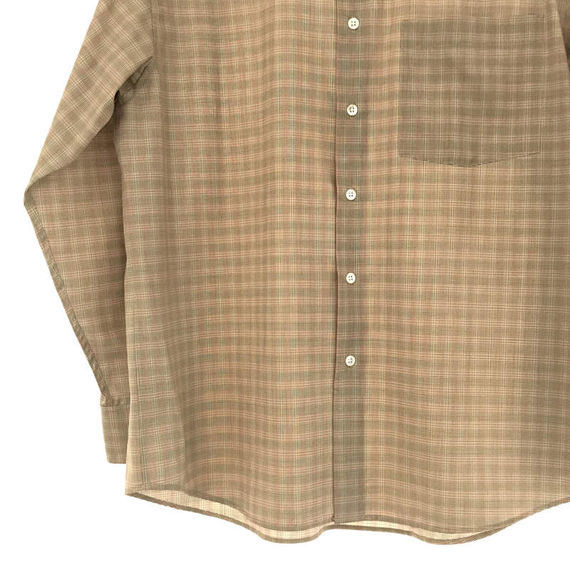 AURALEE / オーラリー タグ付き SUPER LIGHT WOOL CHECK SHIRTS レギュラーカラー チェックシャツ