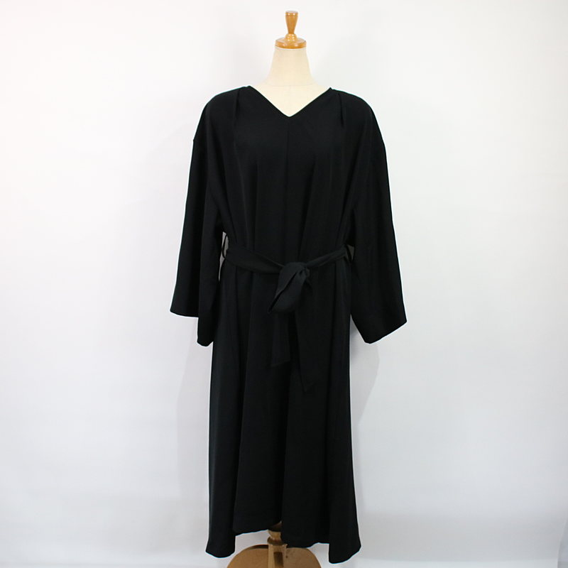 THE DRESS #07 drape v neck dress ドレープVネックドレスワンピースfoufou / フーフー